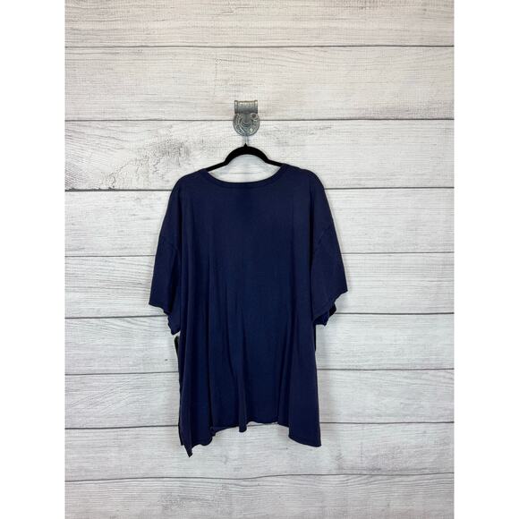 Torrid Plus Size Blue Washed Cotton Relaxed Wild Heart Boxy Tee Size 4X - Picture 8 of 8